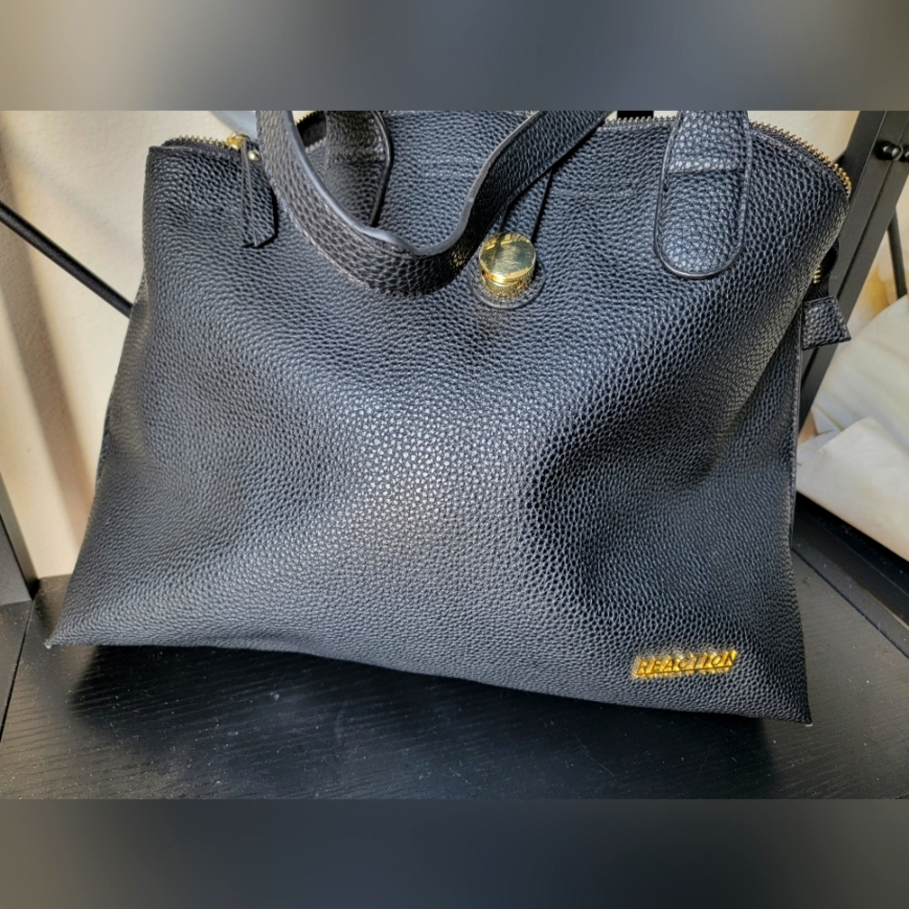 Reaction by Kenneth Cole Tote - Black,  Leather